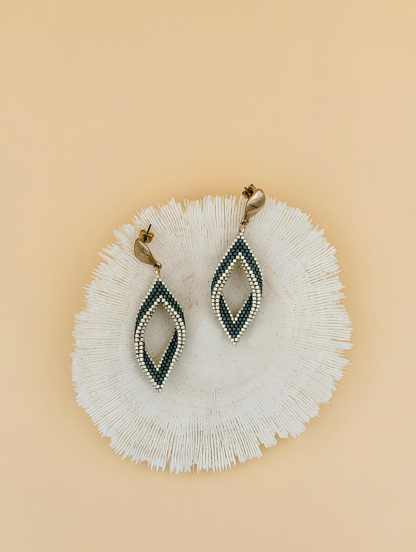 Boucles d'oreilles "Freya" : élégance de la nature en perles Miyuki