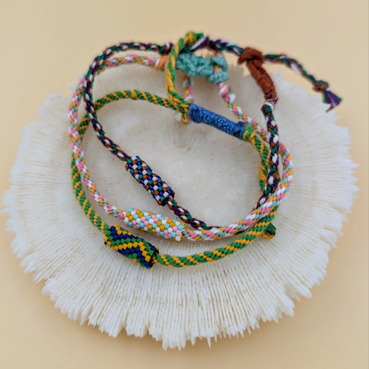 Bracelets artisanaux Kumi/ poignet et cheville/ unisexe