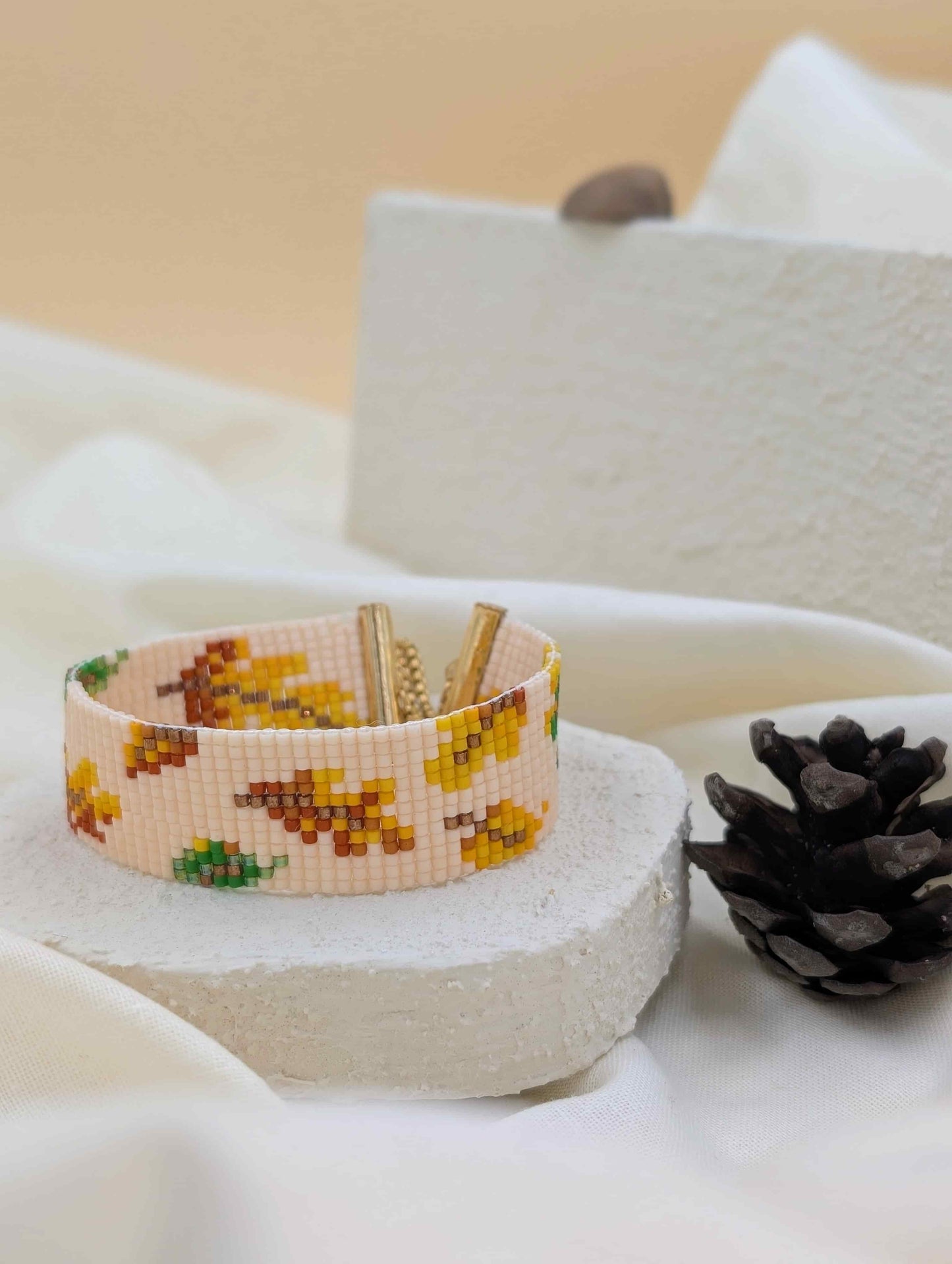 Bracelet "Diane", l'éclat de l'automne en perles Miyuki