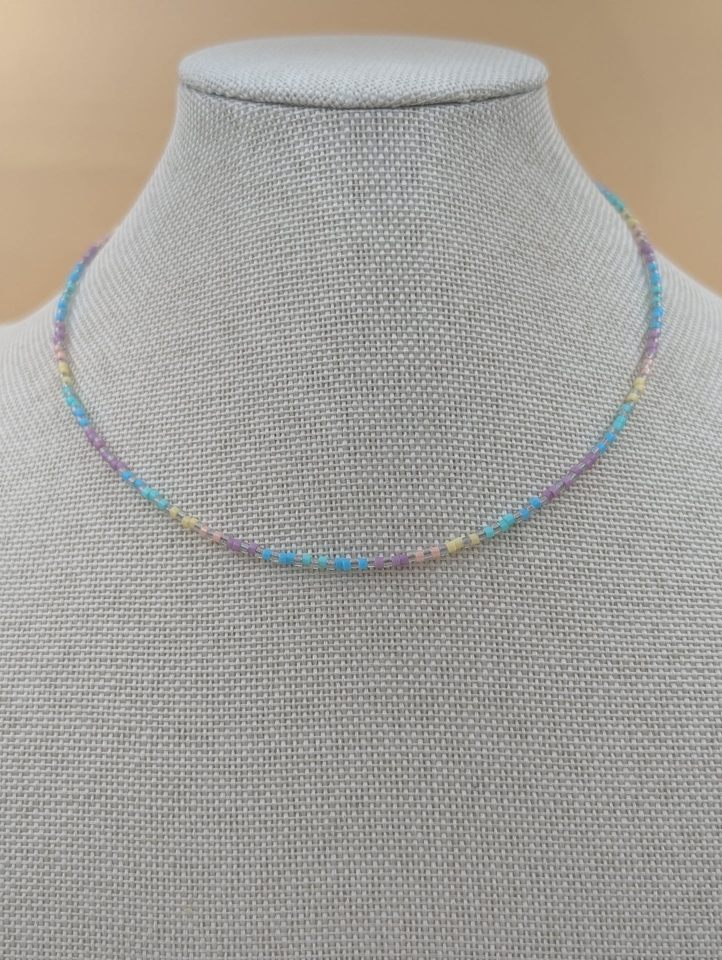 Collier ou bracelet double artisanal Gaïa, en perles Miyuki