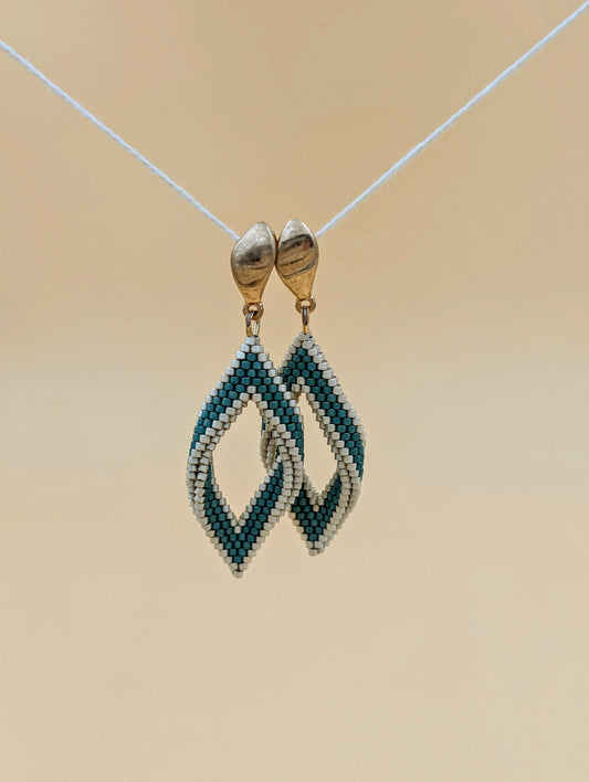 Boucles d'oreilles "Freya" : élégance de la nature en perles Miyuki