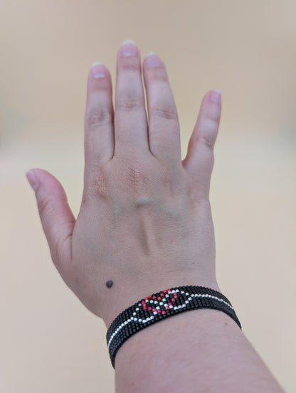 Bracelet artisanal Eternel, tissé en perles Miyuki
