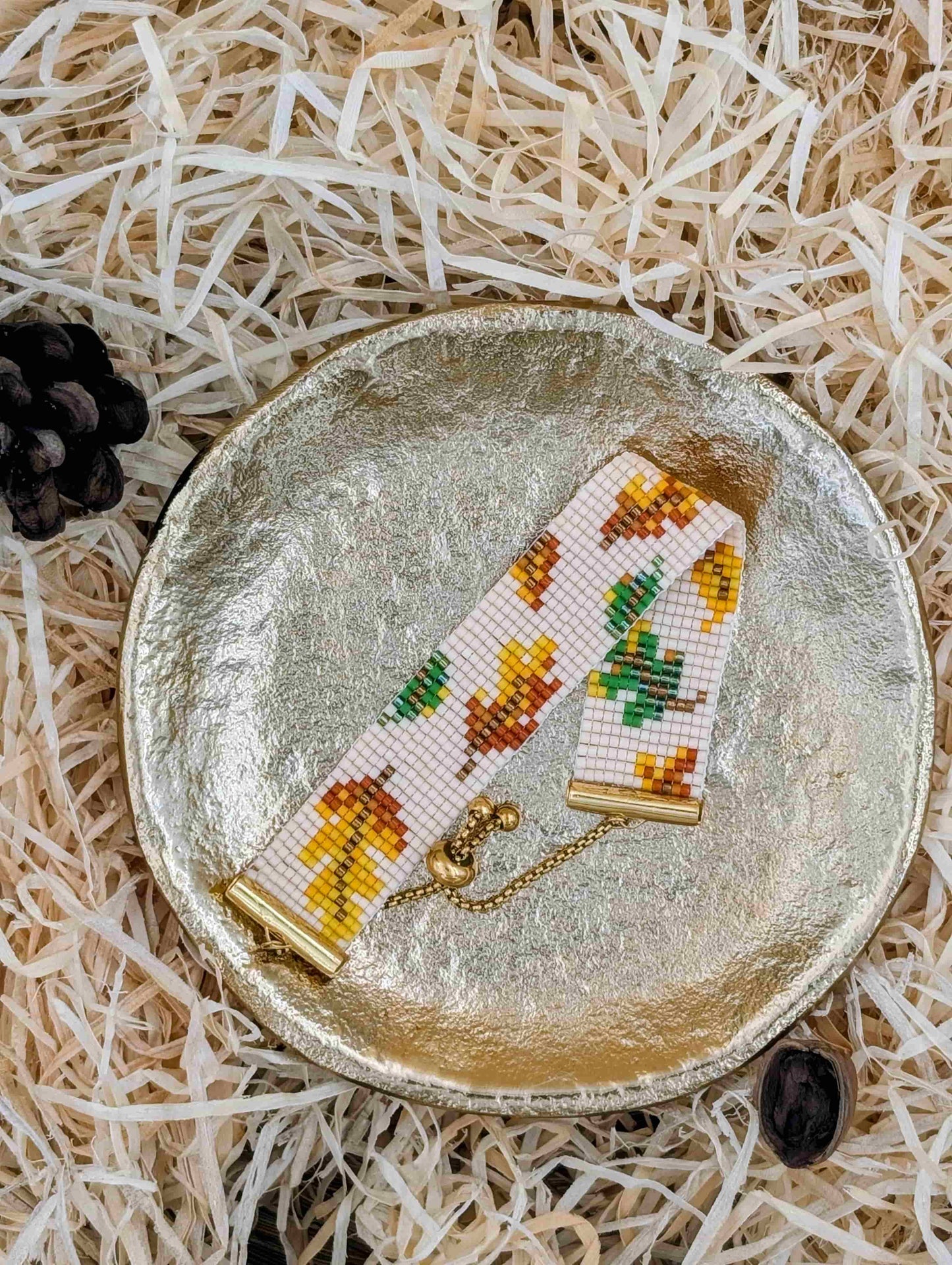 Bracelet "Diane", l'éclat de l'automne en perles Miyuki