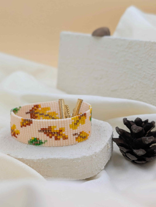 Bracelet "Diane", l'éclat de l'automne en perles Miyuki