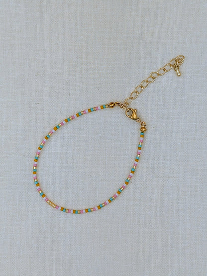 Bracelet simple Barcelone, en perles Miyuki