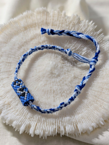 Bracelets artisanaux unisexes Kumi, Feu et Eau